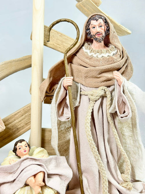 navidad choza grande 31x32 cm