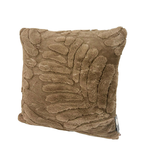 Cojin funda mink hojas grandes srt 45x45 cm ( no incluye relleno )