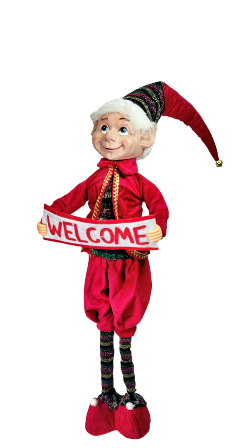 muñeco elfo rojo premium 88cm