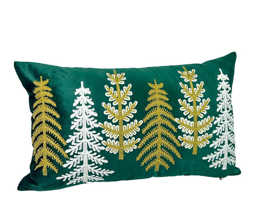 funda cojin velvet arboles 30x50 cm