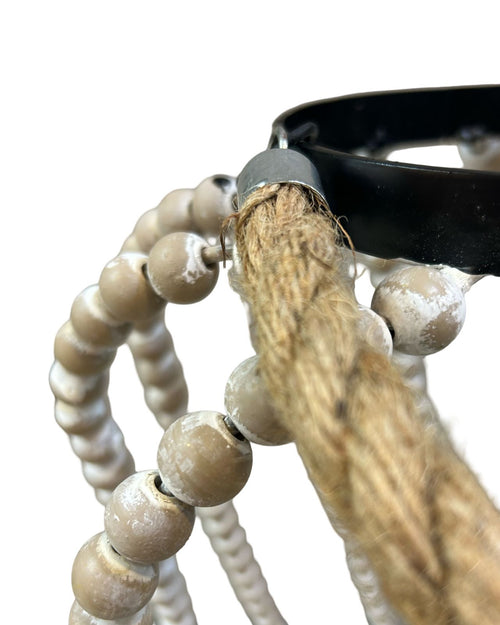 brisero boho chic grande metalico y madera 2 tamaños (no incluye vela )