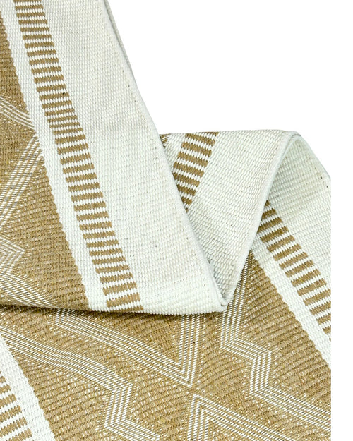 camina jaquard geimetrico camel 180x35 cm