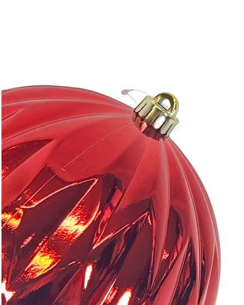 bola grande roja rombos 20 cm