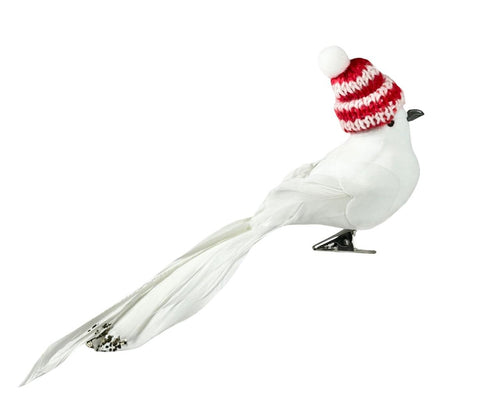 Pajaro white gorrito lana 8x20cm