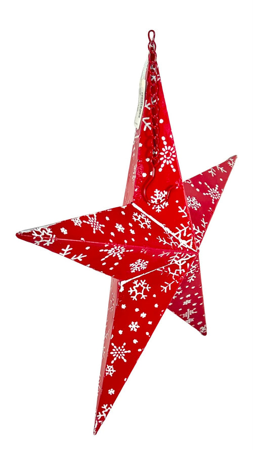 estrella metalica gd doble fase roja 50 cm