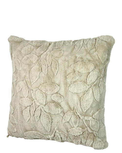 Cojin funda mink hojitas srt 45x45cm ( no incluye relleno)