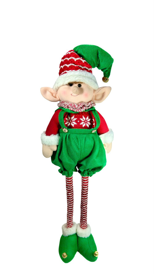 elfo niño estructura metal cuerpo en tela 80 cm de alto x 29 cm de ancho