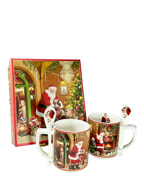 Set Posillos X2 C/Cucharas Santa 10cm