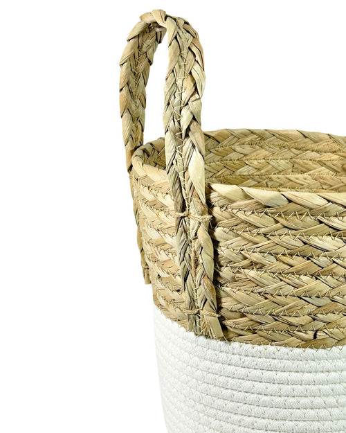 Macetero natu White boho en 4 tamaños