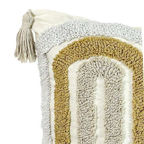 funda cojin bordado budapes beige 45x45 cm  (no incluye relleno)