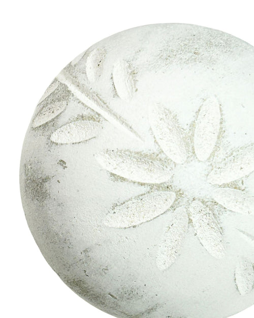 Bola wood beige con flor indu 9 DMT