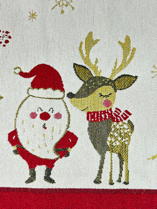 camino de mesa sarbol y santa  1.80x36 cm