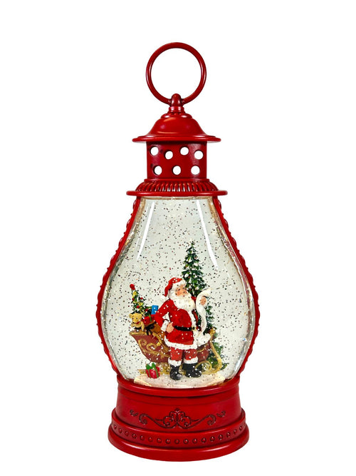 burbuja musical  santa 32x14cm