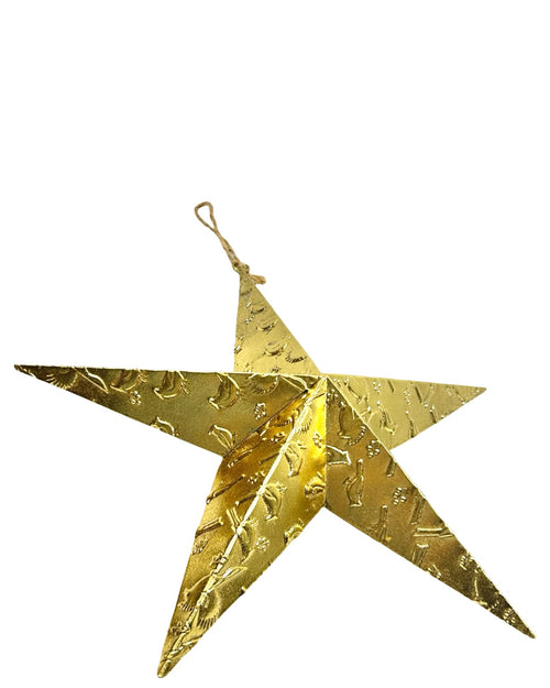 Estrella dorada metalica 3 tamaños