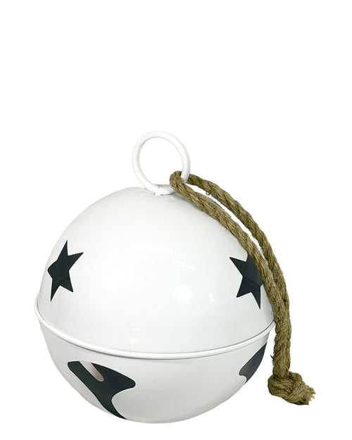 Bola cascabel estrella blanco 30cm
