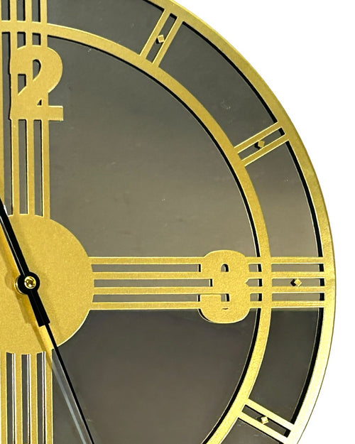 reloj pared wood  round 40 cm