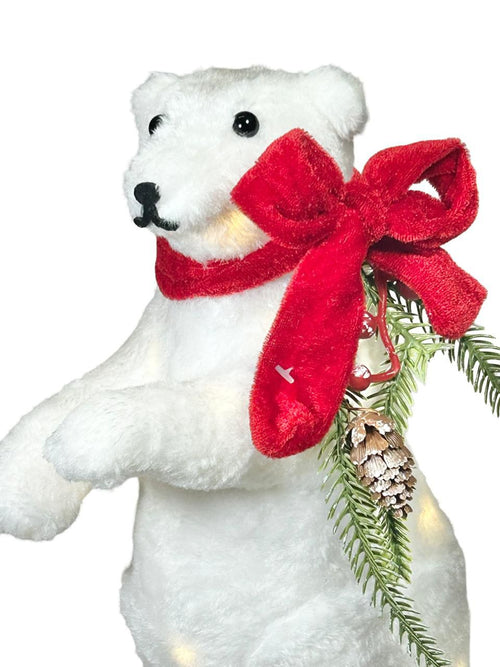 oso blanco polar con luces 2 tamaños