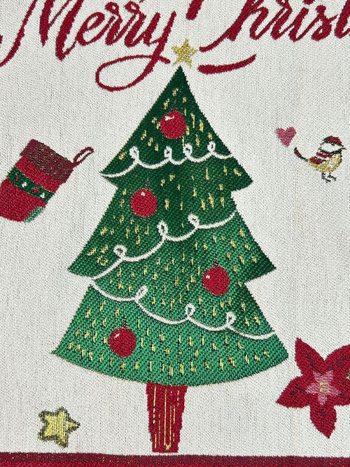 camino de mesa sarbol y santa  1.80x36 cm