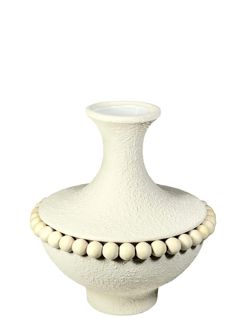 Florero grande nordic boho en ceramica 22x20