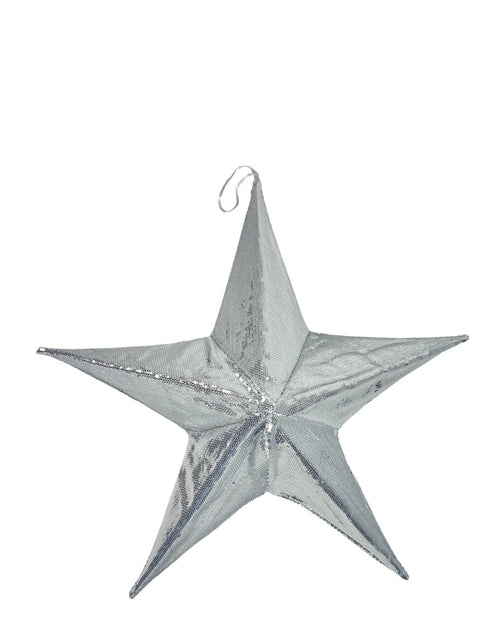 estrella flexi super brillo 3 tamaños plateada