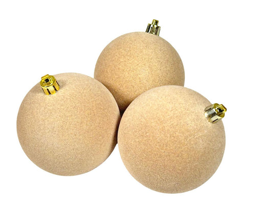 paquete bolas x12 unidades 8 cm marron