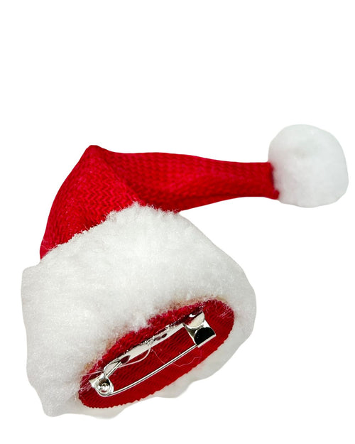 gorros prendedor navideño rojo