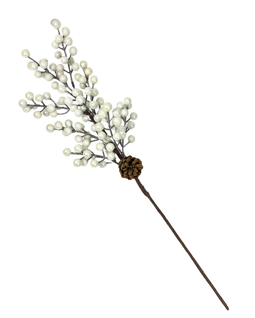 vara perlas tupida y piña 60 cm