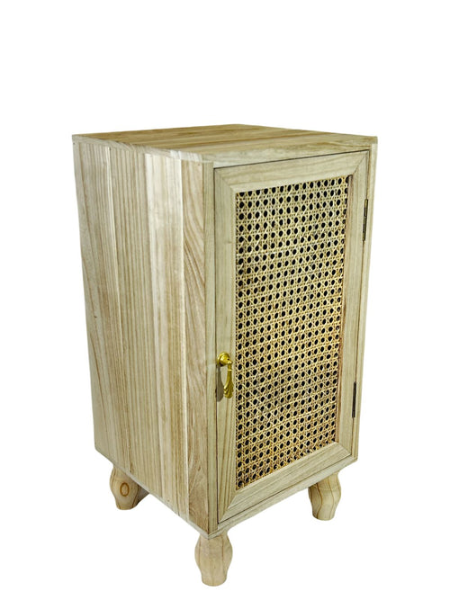 nochero cajonera boho madera 60x30 cm