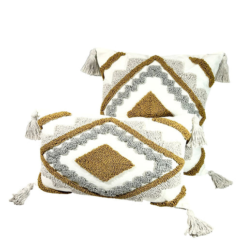 funda cojin rectangular geometrico moka 30x50  cm (no incluye relleno )