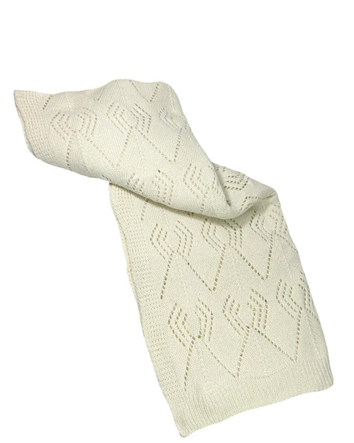 Manta o troup beige etnica gruesa 130x170 cm