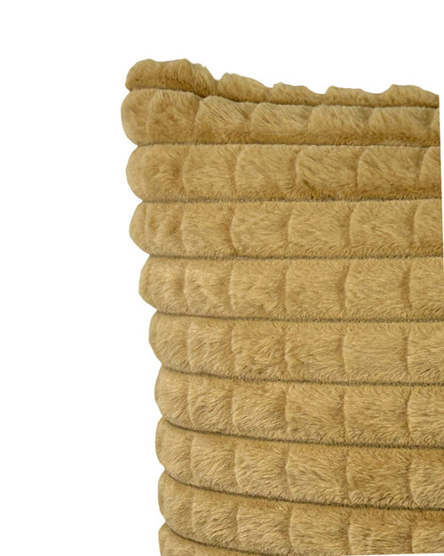 cojin mink cuadritos camel 45x45 cm   (no incluye relleno )