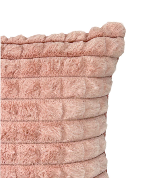 cojin mink cuadritos camel 45x45 cm   (no incluye relleno )