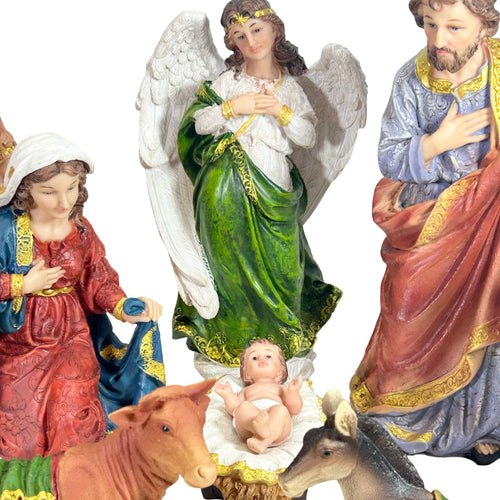 pesebre grande clasic  11 pc 31 cm
