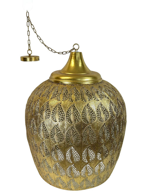 colgante gigante  indu dorado metalico   76x50  cm