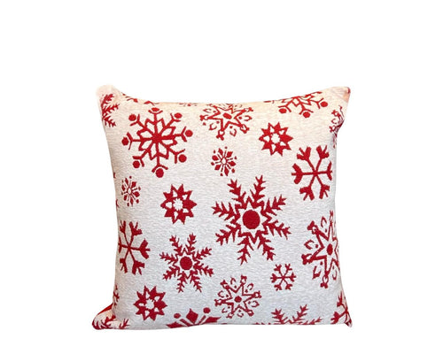 cojin  terciopelo copitos nieve beige   45x45 (no incluye relleno )