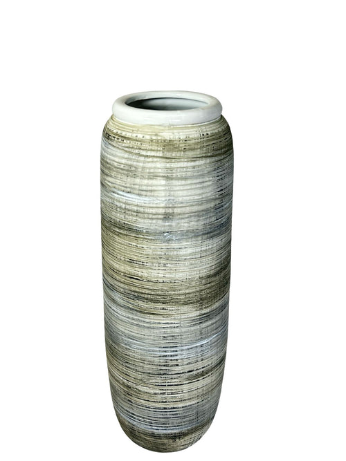 jarron grande ceramica faces 45x15 cm