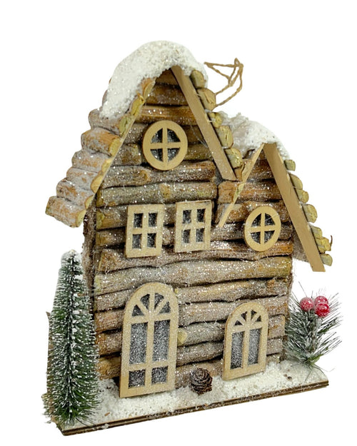Casita para el arbol en madera 24 cm de alto x 23 cm de ancho