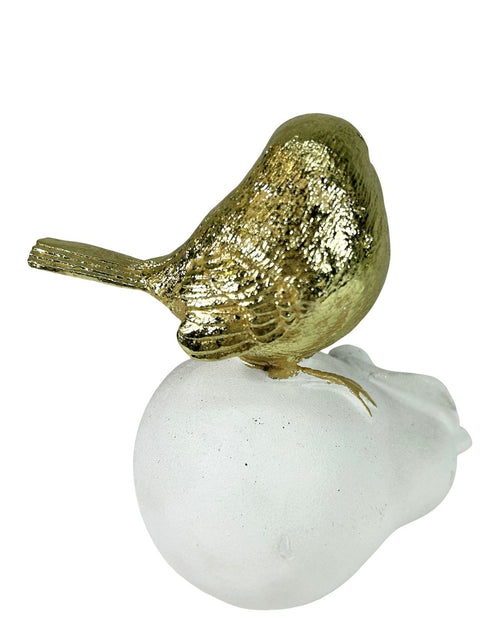 pajarito blanco y dorado boho frutas 3 estilos 13x10 cm