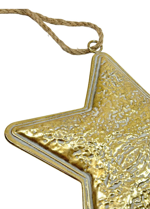 Estrella Metal Repujada Gde 33x33