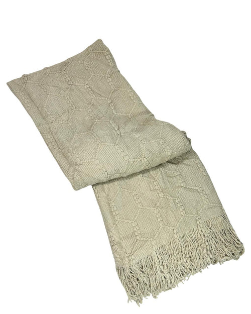 Manta o troup panal tejida camel 130x170cm