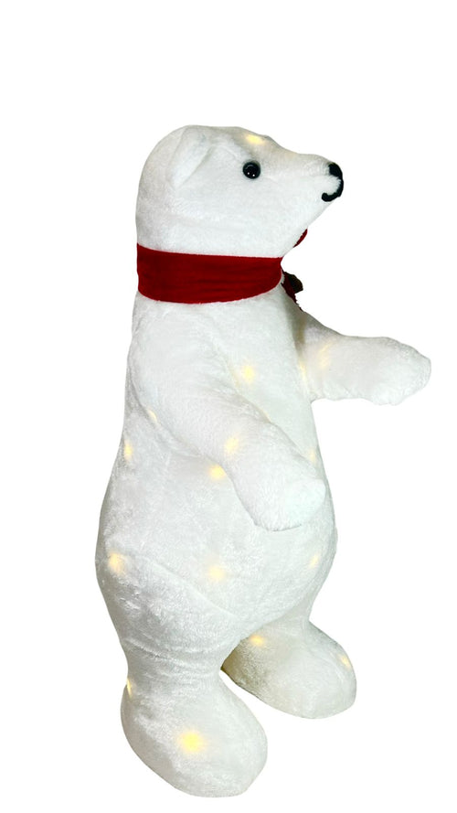 oso blanco polar con luces 2 tamaños