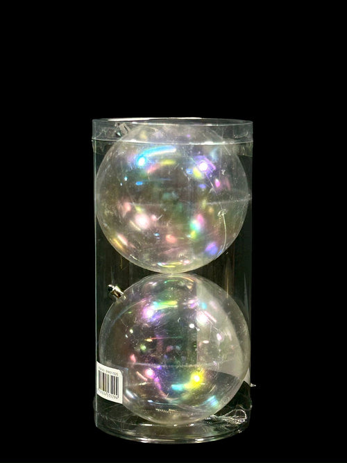 bola clear tornasol x2 unidades 12 cm