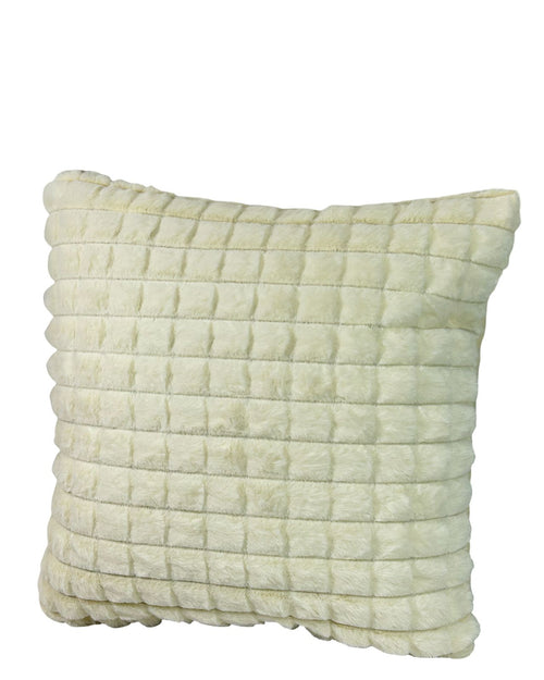 cojin mink cuadritos camel 45x45 cm   (no incluye relleno )