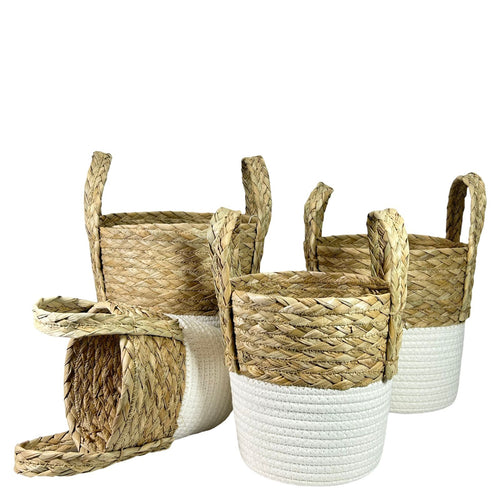 Macetero natu White boho en 4 tamaños