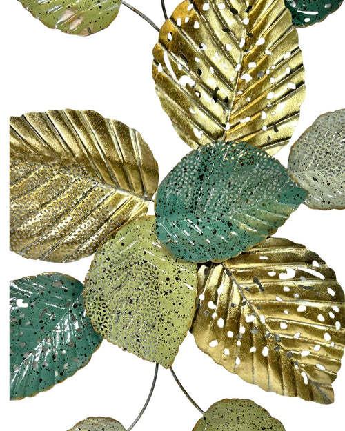 Placa de hojas Green y dorada  87x55cm