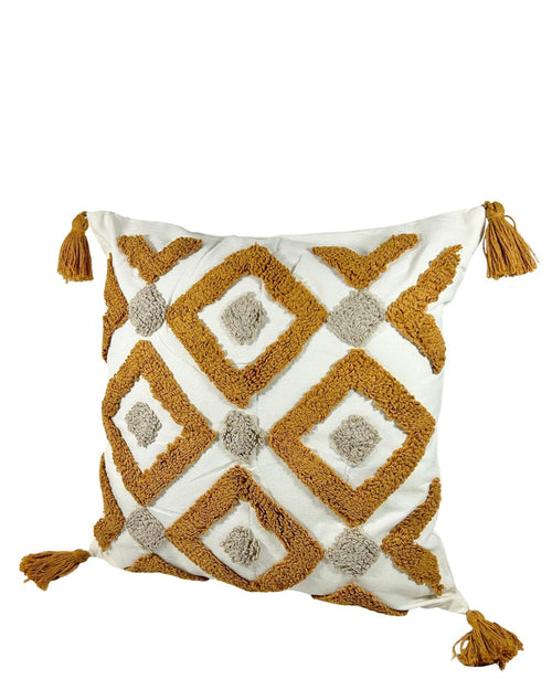 cojin funda rombos terracota 45x45cm ( sin relleno)