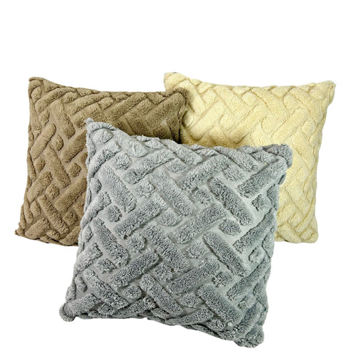 funda de cojin texturizada zig zag 45x45 (no incluye relleno)