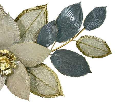 aplique de pared laton hojas 117x60 cm