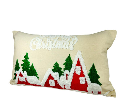 cojin funda chalets beige 2 tamaños no incluye relleno