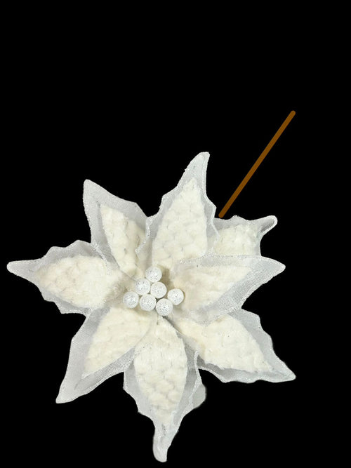 ponsetia cuadros blanco 25 cm